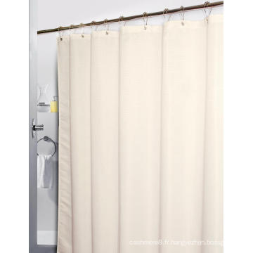 Curtain de douche imperméable en tissu Jacquard en polyester pur